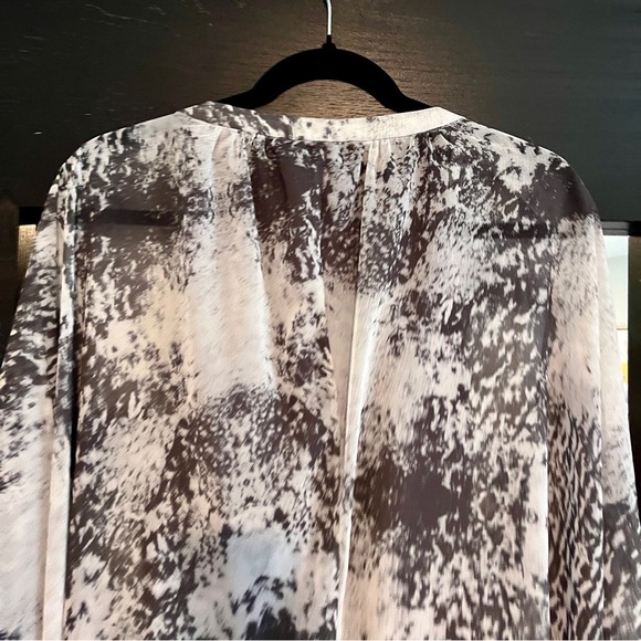 H By Halston Grey & White Dress Size Large - Picture 11 of 16